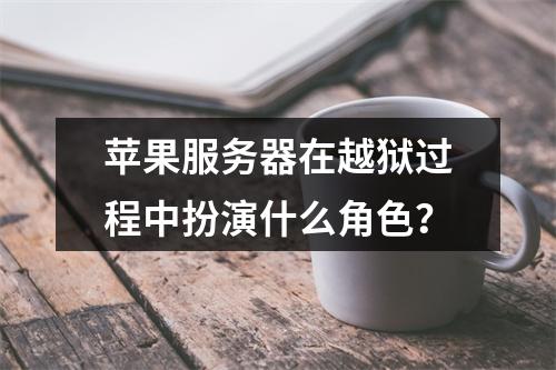 苹果服务器在越狱过程中扮演什么角色?