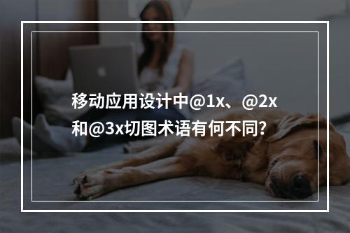移动应用设计中@1x、@2x和@3x切图术语有何不同?