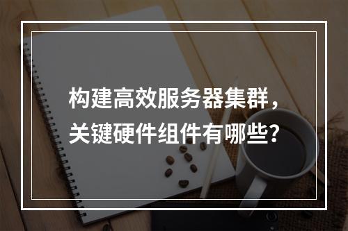 构建高效服务器集群,关键硬件组件有哪些?