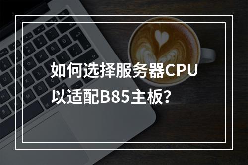 如何选择服务器CPU以适配B85主板?