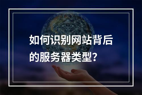 如何识别网站背后的服务器类型?