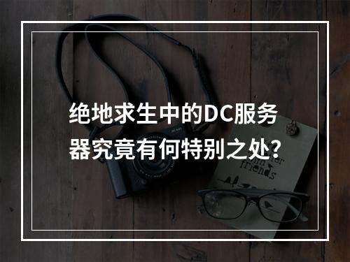 绝地求生中的DC服务器究竟有何特别之处?