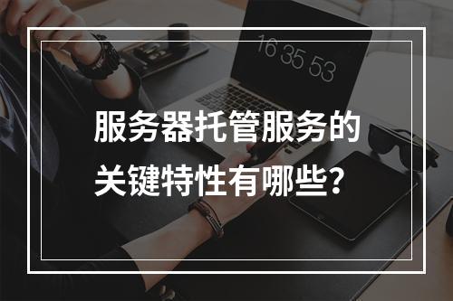 服务器托管服务的关键特性有哪些?