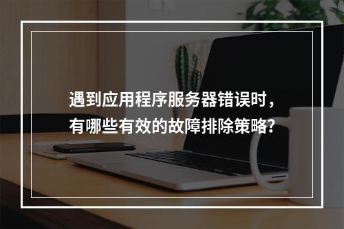 遇到应用程序服务器错误时,有哪些有效的故障排除策略?