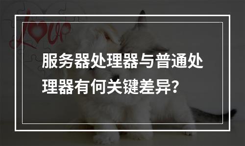 服务器处理器与普通处理器有何关键差异?