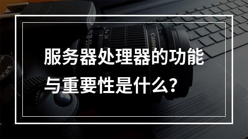 服务器处理器的功能与重要性是什么?