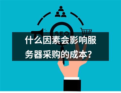 什么因素会影响服务器采购的成本?