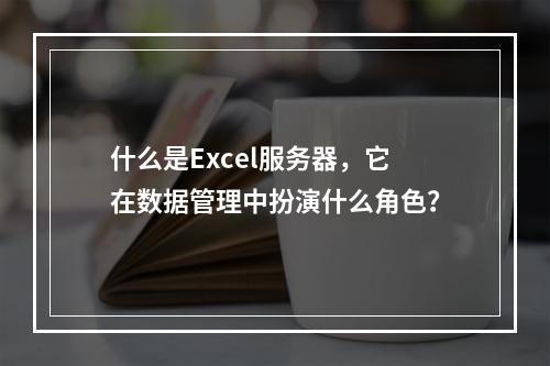 什么是Excel服务器,它在数据管理中扮演什么角色?