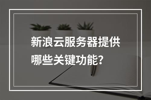 新浪云服务器提供哪些关键功能?