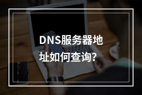 DNS服务器地址如何查询?