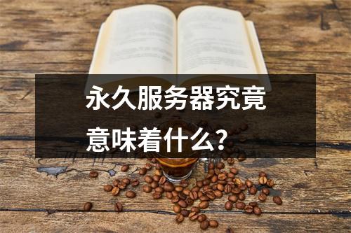 永久服务器究竟意味着什么?