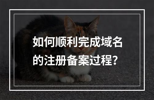 如何顺利完成域名的注册备案过程?