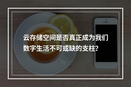 云存储空间是否真正成为我们数字生活不可或缺的支柱?