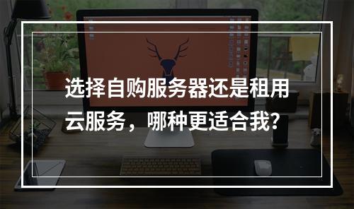 选择自购服务器还是租用云服务,哪种更适合我?