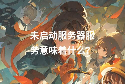 未启动服务器服务意味着什么?