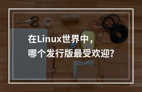 在Linux世界中,哪个发行版最受欢迎?