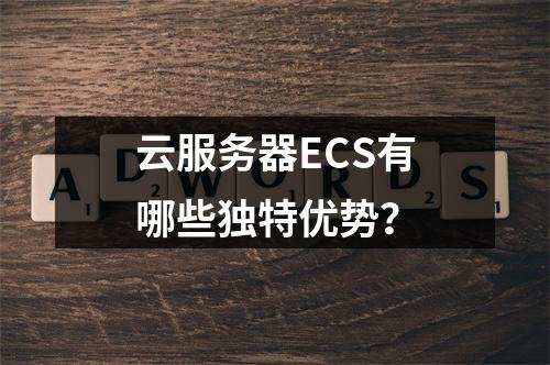 云服务器ECS有哪些独特优势?