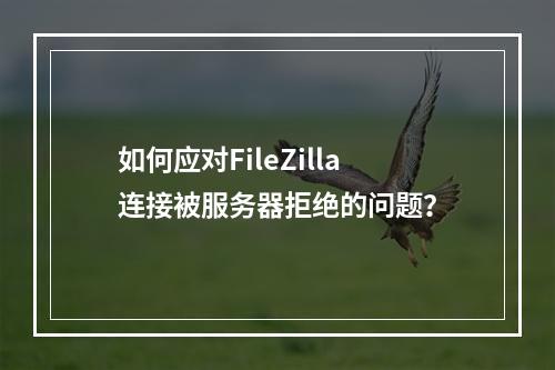 如何应对FileZilla连接被服务器拒绝的问题?