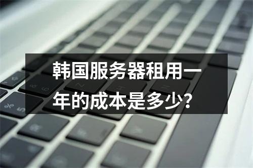 韩国服务器租用一年的成本是多少?
