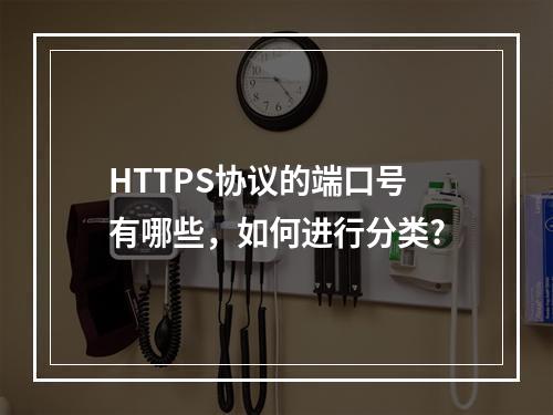 HTTPS协议的端口号有哪些,如何进行分类?