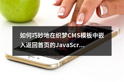 如何巧妙地在织梦CMS模板中嵌入返回首页的JavaScript代码?