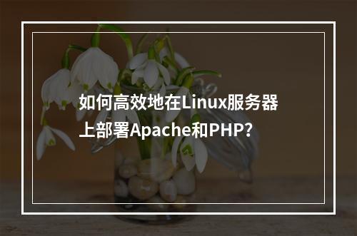 如何高效地在Linux服务器上部署Apache和PHP?