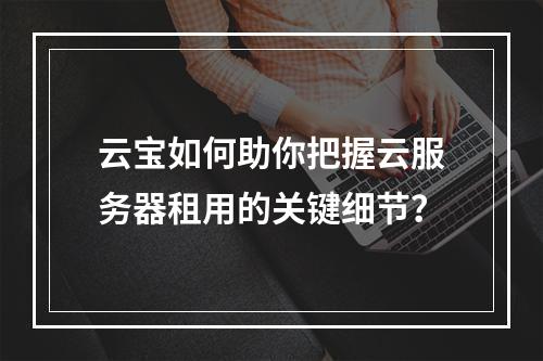 云宝如何助你把握云服务器租用的关键细节?