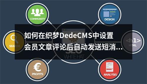 如何在织梦DedeCMS中设置会员文章评论后自动发送短消息给作者?