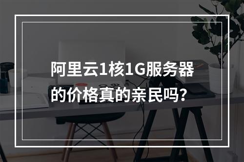 阿里云1核1G服务器的价格真的亲民吗?