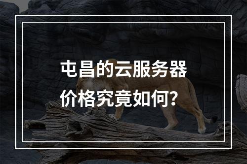 屯昌的云服务器价格究竟如何?
