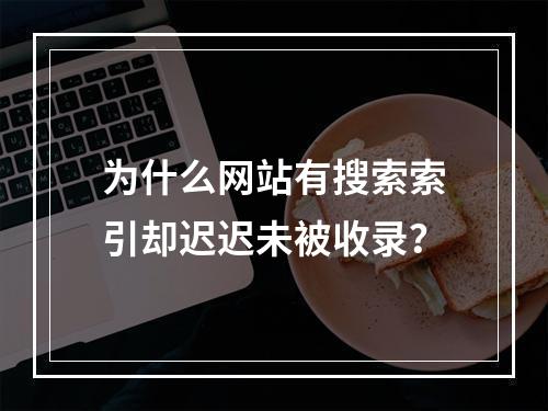 为什么网站有搜索索引却迟迟未被收录?