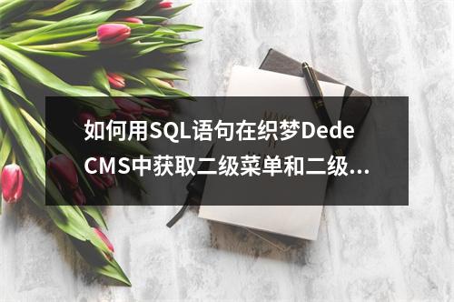 如何用SQL语句在织梦DedeCMS中获取二级菜单和二级栏目?