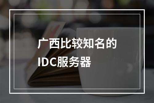 广西比较知名的IDC服务器
