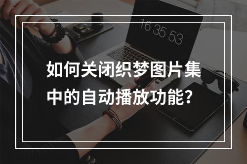 如何关闭织梦图片集中的自动播放功能?