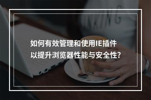 如何有效管理和使用IE插件以提升浏览器性能与安全性?