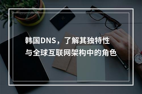 韩国DNS,了解其独特性与全球互联网架构中的角色