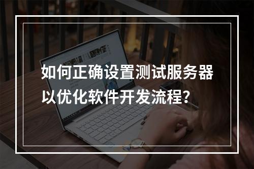 如何正确设置测试服务器以优化软件开发流程?