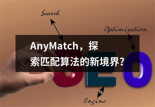 AnyMatch,探索匹配算法的新境界?