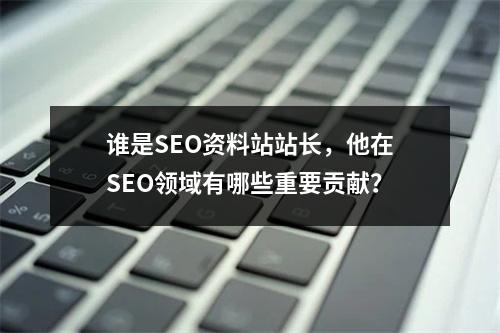 谁是SEO资料站站长,他在SEO领域有哪些重要贡献?