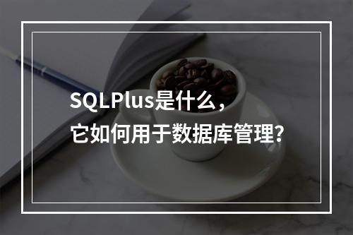 SQLPlus是什么,它如何用于数据库管理?