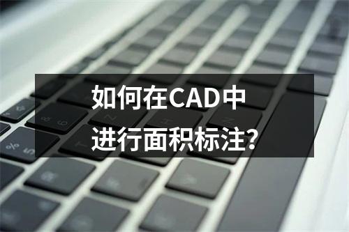 如何在CAD中进行面积标注?