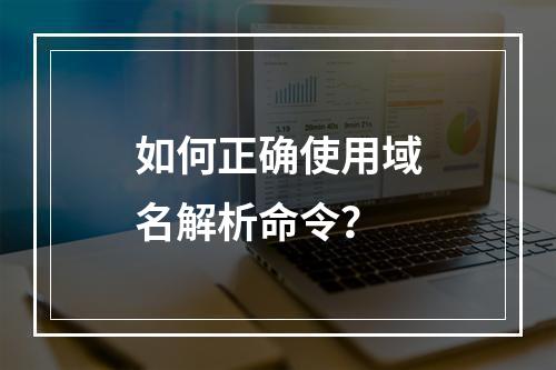 如何正确使用域名解析命令?