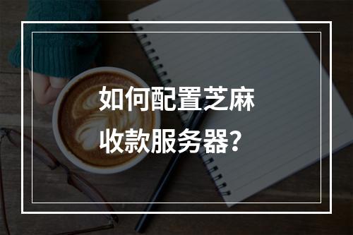 如何配置芝麻收款服务器?