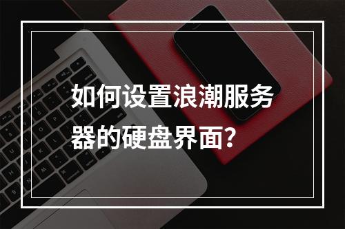 如何设置浪潮服务器的硬盘界面?