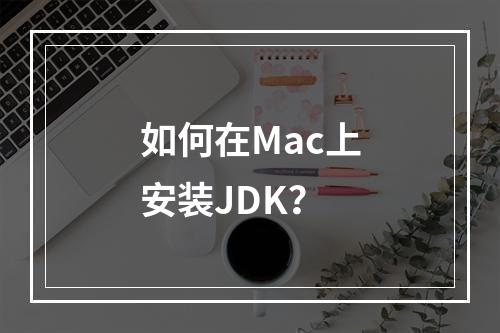 如何在Mac上安装JDK?