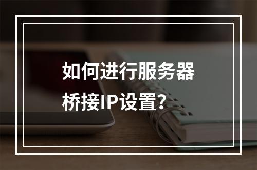如何进行服务器桥接IP设置?
