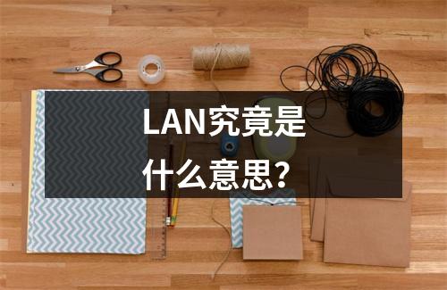 LAN究竟是什么意思?