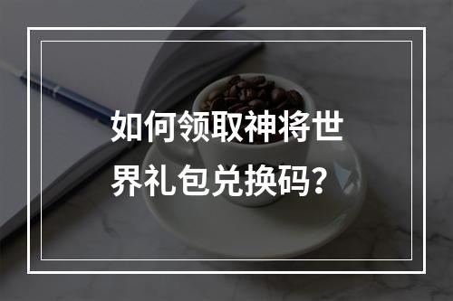 如何领取神将世界礼包兑换码?