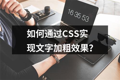如何通过CSS实现文字加粗效果?