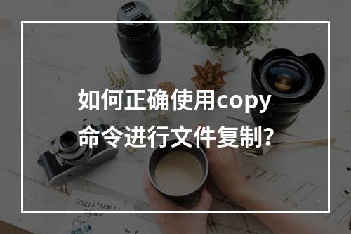如何正确使用copy命令进行文件复制?